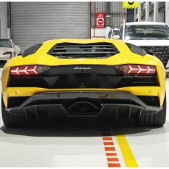 OEM Style Dry Carbon Fiber Rear Diffuser For Lamborghini Aventador S LP740 2016-2021