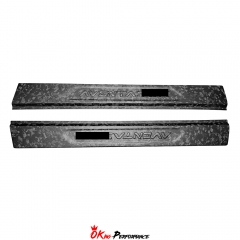Forged Dry Carbon Fiber Door Sills Scuff Plates Panels Trim (Replacement) For Lamborghini Aventador & S LP700 LP740 2011-2021