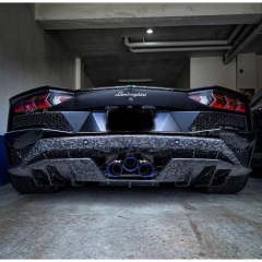 OEM Style Dry Carbon Fiber Rear Diffuser For Lamborghini Aventador S LP740 2016-2021