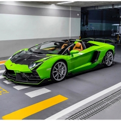 CMST Style Full Exposed Dry Carbon Fiber Front End Bumper Fenders Hood Combo For Lamborghini Aventador & S & SV LP700 LP740 LP750 2011-2021