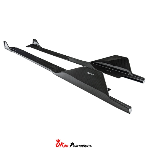 CMST Style Dry Carbon Fiber Side Skirt For Lamborghini Aventador LP700 2011-2015