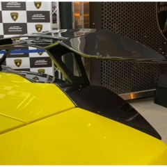 LP750 SV Style Dry Carbon Fiber Rear Spoiler Trunk Base Lid For Lamborghini Aventador LP700 2011-2015