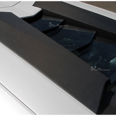 Novitec Style Dry Carbon Fiber Rear Engine Cover Side Air Scoops For Lamborghini Aventador & S LP700 LP740 2011-2021