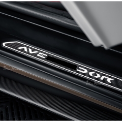 SVJ Style Dry Carbon Fiber Door Sills For Lamborghini Aventador LP700 2011-2015