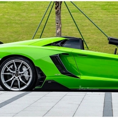 CMST Style Dry Carbon Fiber Side Rear Vents Trim For Lamborghini Aventador LP700 2011-2015