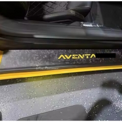 Forged Dry Carbon Fiber Door Sills Scuff Plates Panels Trim (Replacement) For Lamborghini Aventador & S LP700 LP740 2011-2021