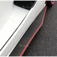 Dry Carbon Fiber Side Skirt Extension Panels For Lamborghini Aventador LP700 2011-2015
