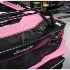 LP750 SV Style Dry Carbon Fiber Rear Spoiler Trunk Base Lid For Lamborghini Aventador LP700 2011-2015