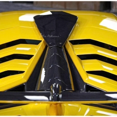 1016 Style Dry Carbon Fiber Roof Vent Air Scoops For Lamborghini Aventador SVJ LP770 2018-2021
