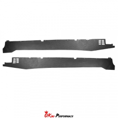 Dry Carbon Fiber Side Skirt Extension Panels For Lamborghini Aventador LP700 2011-2015