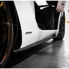 OEM Style Dry Carbon Fiber Side Skirts For Lamborghini Aventador S LP740 2016-2021
