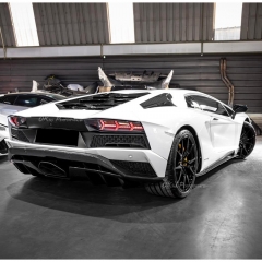 OEM Style Dry Carbon Fiber Rear Engine Side Vents Air Scoop For Lamborghini Aventador S LP740 2016-2021