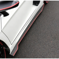Dry Carbon Fiber Side Skirt Extension Panels For Lamborghini Aventador LP700 2011-2015