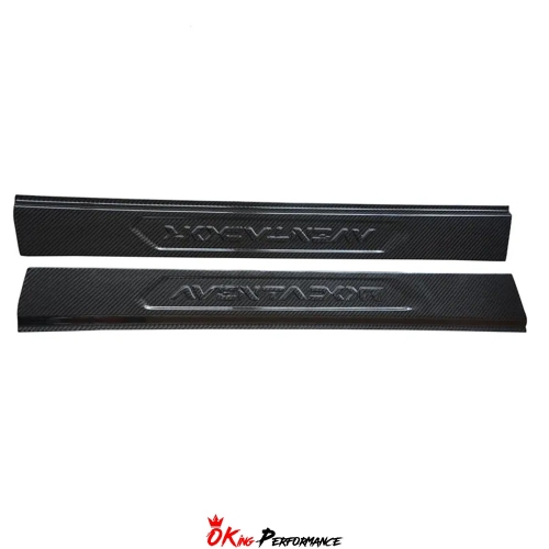 Dry Carbon Fiber Door Sills For Lamborghini Aventador & S LP700 LP740 2011-2021