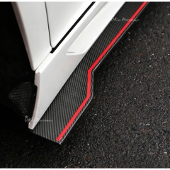 Dry Carbon Fiber Side Skirt Extension Panels For Lamborghini Aventador LP700 2011-2015