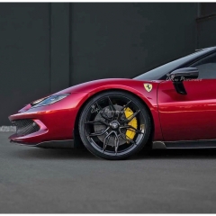 Novitec Style Dry Carbon Fiber Front Splitters Lip For Ferrari 296 GTB & GTS 2021-2025