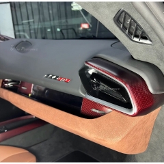 Dry Carbon Fiber Interiors Kits Lateral Passenger Display Panel (Replacement) For Ferrari 296 GTB & GTS 2021-2025