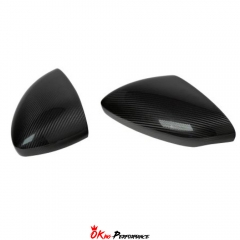Novitec Style Dry Carbon Fiber Side Mirror Cover Caps For Ferrari 296 GTB & GTS 2021-2025
