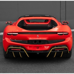 Novitec Style Dry Carbon Fiber Rear Diffuser For Ferrari 296 GTB & GTS 2021-2025