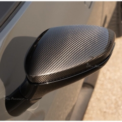 Novitec Style Dry Carbon Fiber Side Mirror Cover Caps For Ferrari 296 GTB & GTS 2021-2025