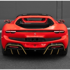Novitec Style Dry Carbon Fiber Rear Spoiler Lower Lid For Ferrari 296 GTB & GTS 2021-2025