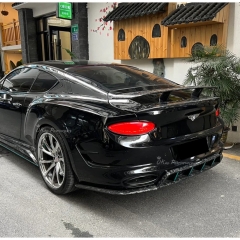 Mansory Style Dry Carbon Fiber Rear Spoiler GT Wing For Bentley Continental GT 2018-2024