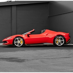Novitec Style Dry Carbon Fiber Side Skirts For Ferrari 296 GTB & GTS 2021-2025