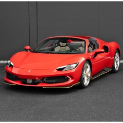 Novitec Style Dry Carbon Fiber Front Splitters Lip For Ferrari 296 GTB & GTS 2021-2025
