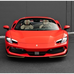 Novitec Style Dry Carbon Fiber Front Splitters Lip For Ferrari 296 GTB & GTS 2021-2025