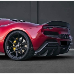 Novitec Style Dry Carbon Fiber Rear Trunk Spoiler Wing For Ferrari 296 GTB & GTS 2021-2025