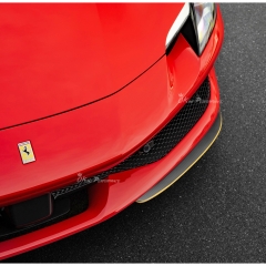 Novitec Style Dry Carbon Fiber Front Splitters Lip For Ferrari 296 GTB & GTS 2021-2025