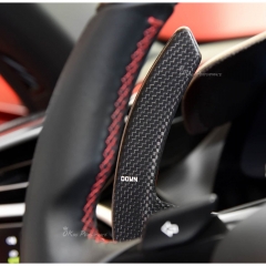 Dry Carbon Fiber Interiors Kits Steering Wheel Gear Shift Paddle (Replacement) For Ferrari 296 GTB & GTS 2021-2025