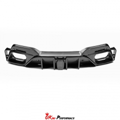Mansory Style Dry Carbon Fiber Rear Bumper Diffuser For Ferrari Roma 2020-2025