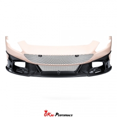 Mansory Style Partial Exposed Dry Carbon Fiber Front Bumper For Ferrari Roma 2020-2025