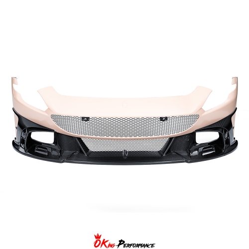 Mansory Style Partial Exposed Dry Carbon Fiber Front Bumper For Ferrari Roma 2020-2025