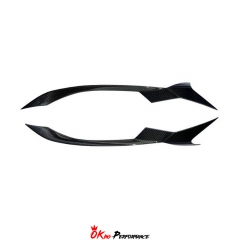 Novitec Style Dry Carbon Fiber Front Inlet Trims For Ferrari Roma 2020-2025