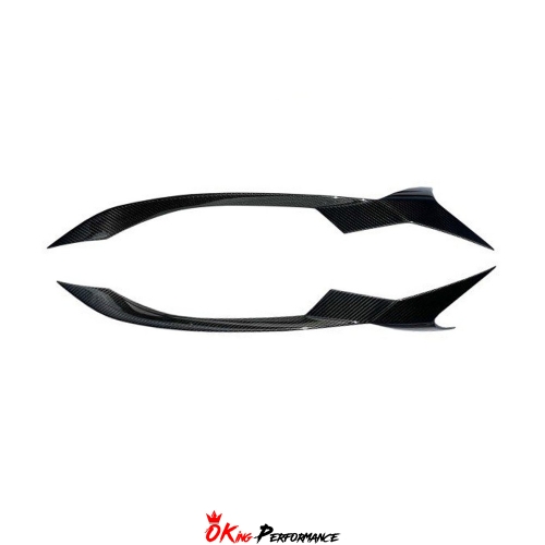 Novitec Style Dry Carbon Fiber Front Inlet Trims For Ferrari Roma 2020-2025