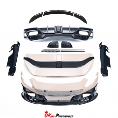Mansory Style Partial Exposed Dry Carbon Fiber Conversion Bodykits For Ferrari Roma 2020-2025