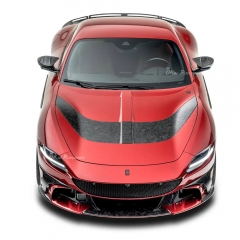 Mansory Style Partial Exposed Dry Carbon Fiber Conversion Bodykits For Ferrari Roma 2020-2025