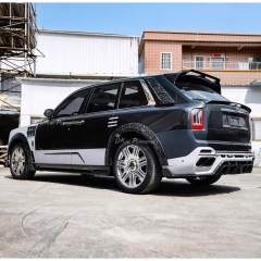 Mansory Ver.2 Style Partial Exposed Dry Carbon Fiber Conversion BodyKits For Rolls Royce Cullinan 2015-2028