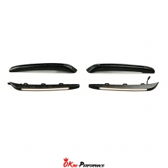 Mansory Style Dry Carbon Fiber Front DRL Daytime Running Lights Set For Rolls Royce Spectre
