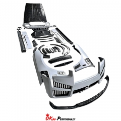 Mansory Ver.2 Style Partial Exposed Dry Carbon Fiber Conversion BodyKits For Rolls Royce Cullinan 2015-2028