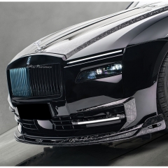 Mansory Style Dry Carbon Fiber Front Bumper Canards For Rolls Royce Spectre