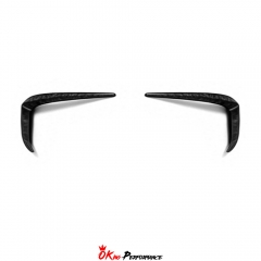 Mansory Style Dry Carbon Fiber Front Bumper Canards For Rolls Royce Spectre