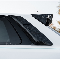 Mansory Ver.2 Style Partial Exposed Dry Carbon Fiber Conversion BodyKits For Rolls Royce Cullinan 2015-2028 Center Exit Exhaust