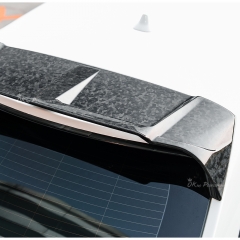 Mansory Ver.2 Style Partial Exposed Dry Carbon Fiber Conversion BodyKits For Rolls Royce Cullinan 2015-2028 Center Exit Exhaust