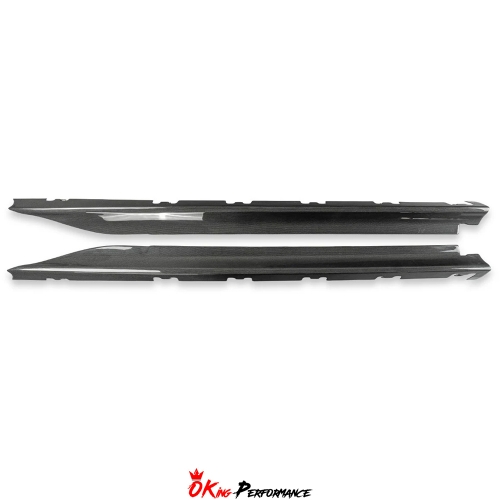OEM Style Dry Carbon Fiber Side Skirts Trim Replacement For Ferrari SF90 Stradale & Spider