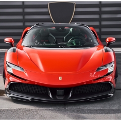 RYFT Style Dry Carbon Fiber Lower Front Lip Splitter For Ferrari SF90