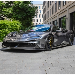 Novitec Style Dry Carbon Fiber Side Skirts For Ferrari SF90 Stradale & Spider
