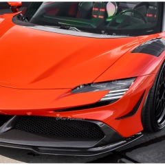 RYFT Style Dry Carbon Fiber Front Canards For Ferrari SF90